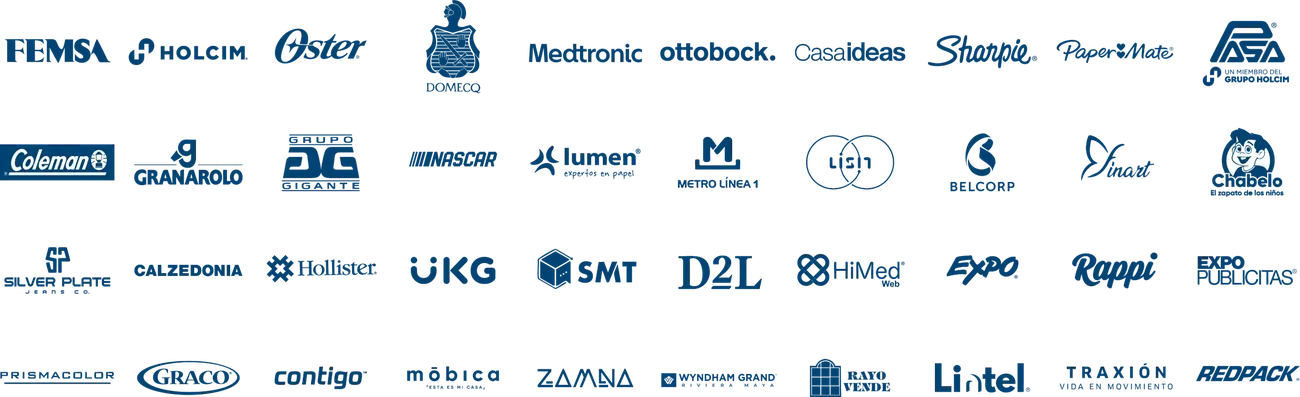 Clientes SpicyMinds: FEMSA, Holcim, Oster, Medtronic, NASCAR México, Citibanamex, Rappi y más