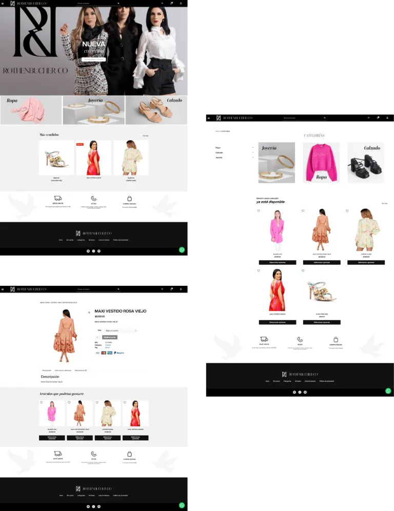 Tiendas online diseñadas por SpicyMinds en ordenador y móvil